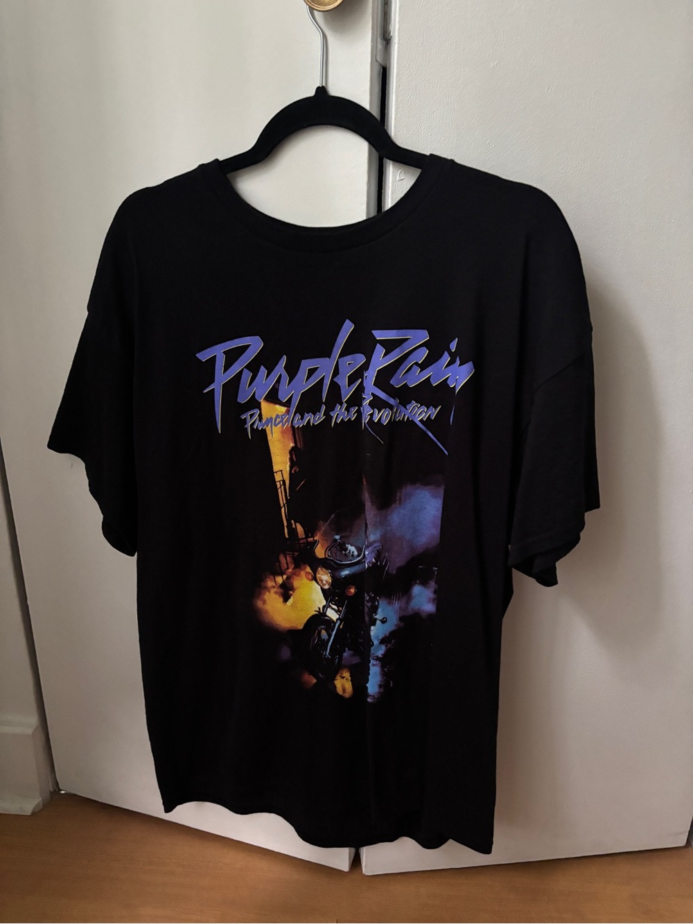 Purple Rain Graphic Tee - Black Official merchandising